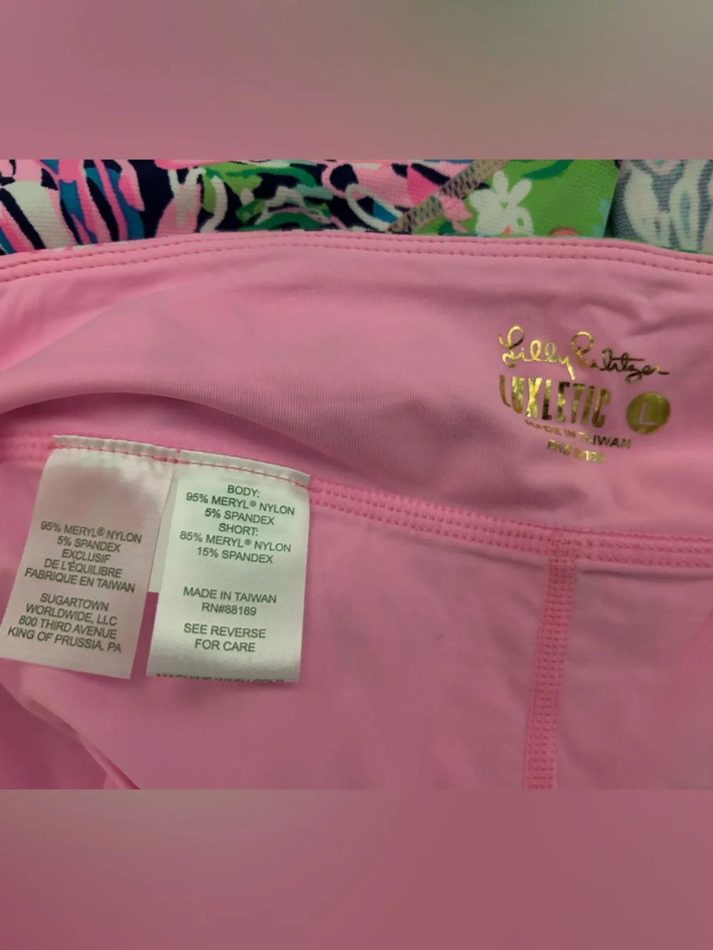 NEW - Lilly Pulitzer - Maryana Skort - High Tide Tall Order -Floral- Size: Large - Picture 10 of 12